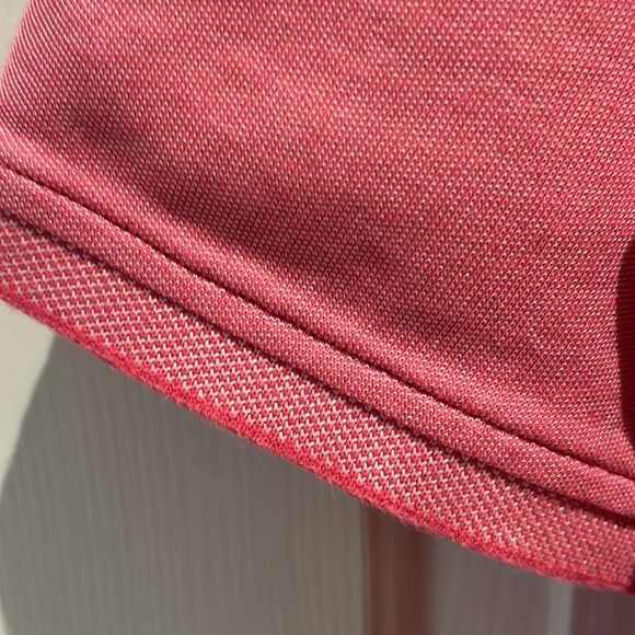 Men’s polo golf shirt- pinkish peach in color. One tiny pull inside near collar - Picture 5 of 6